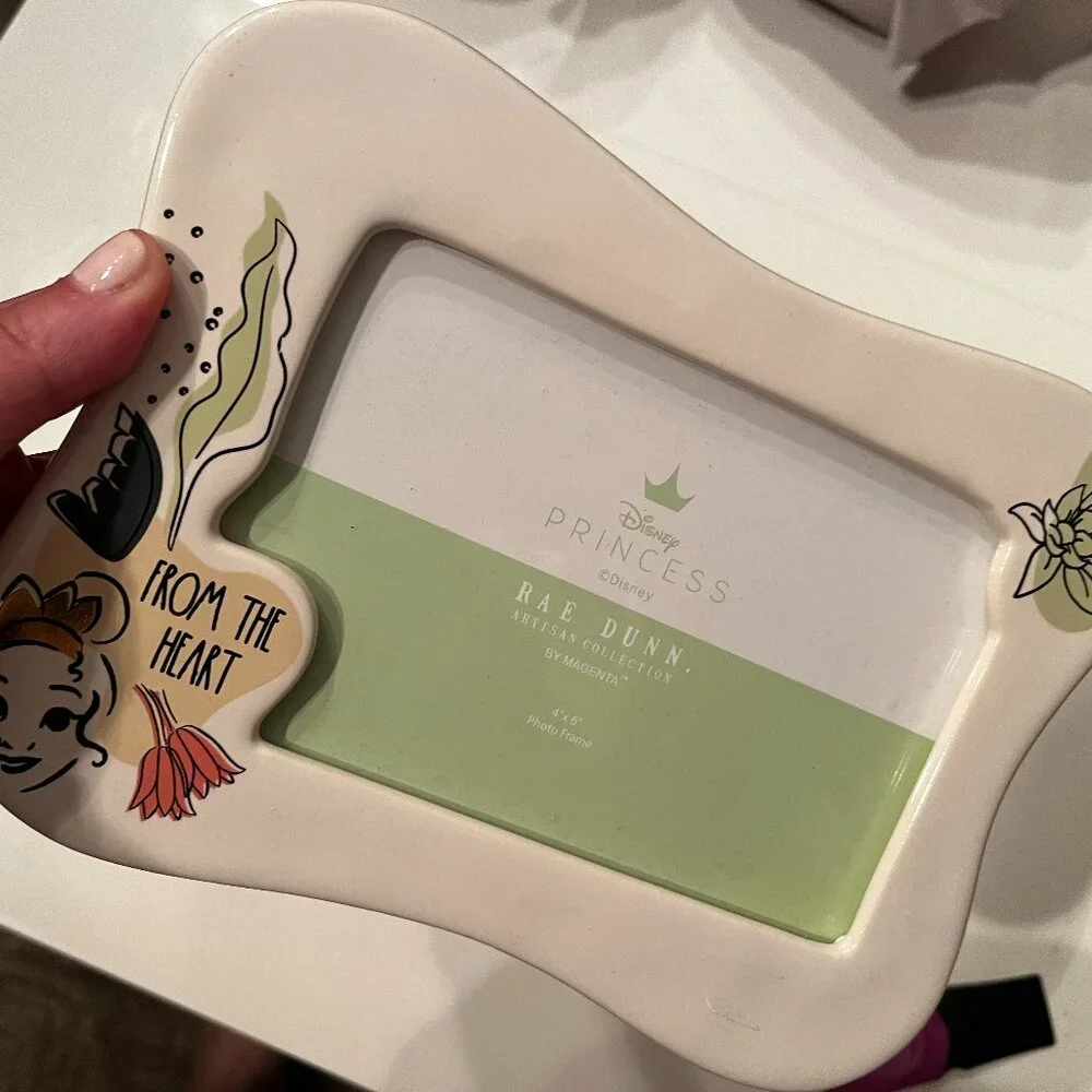 Rae Dunn Disney Princess Picture Frame (From the Heart /‎ 5X7) (new)